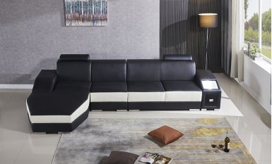 Duncan - Leather Sofa Lounge Set